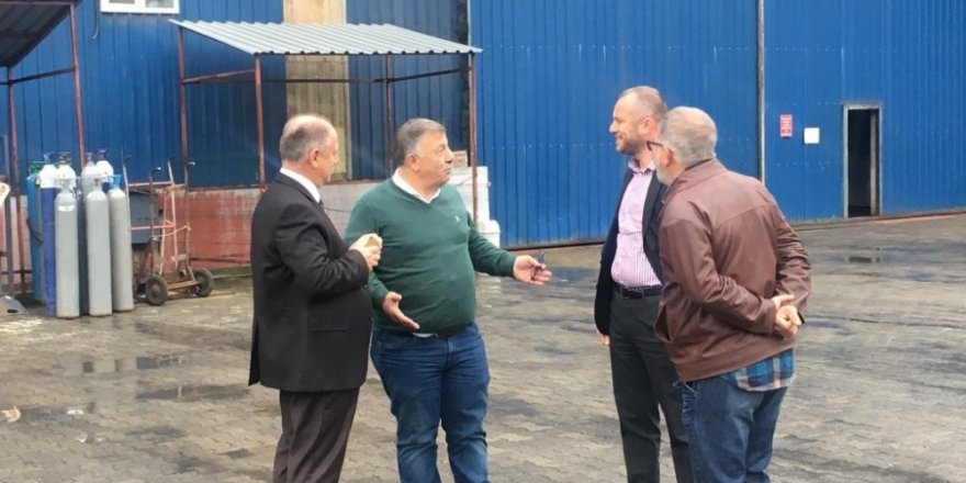 Kaymakam Çorumluoğlu ve TSO Başkanı Keleş tersaneleri inceledi