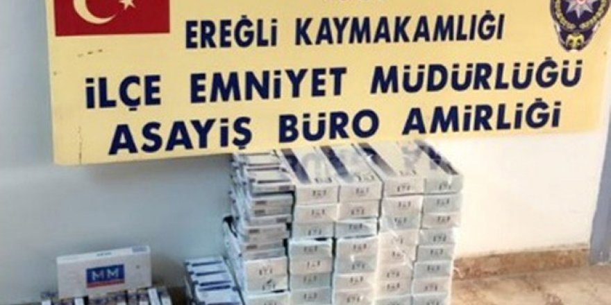 Ereğli’de kaçak sigara ele geçirildi