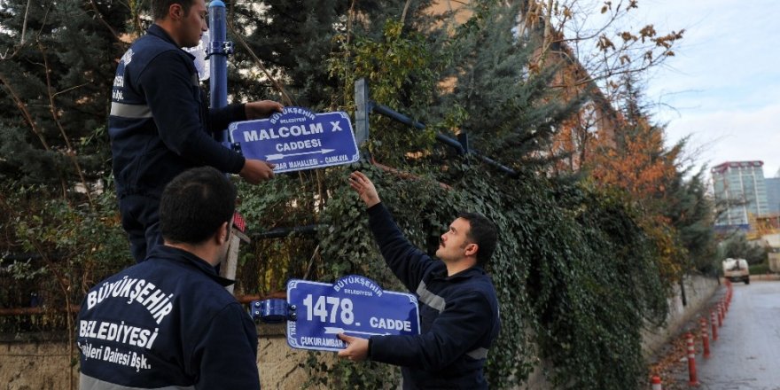 ABD Elçiliğinin bulunduğu caddeye anlamlı isim