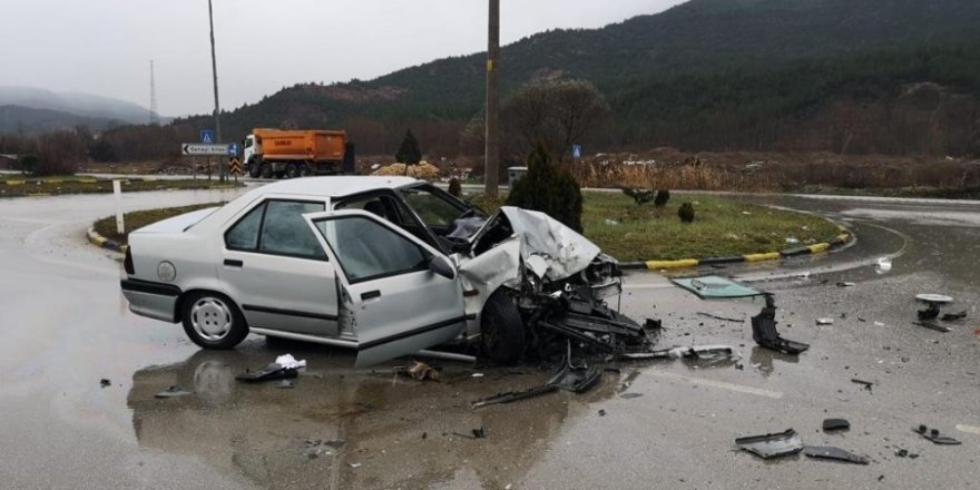 Karabük’te trafik kazası: 2 yaralı