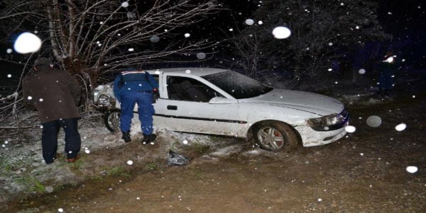 Kastamonu'da otomobil ağaca çarptı: 1 ölü, 2 yaralı