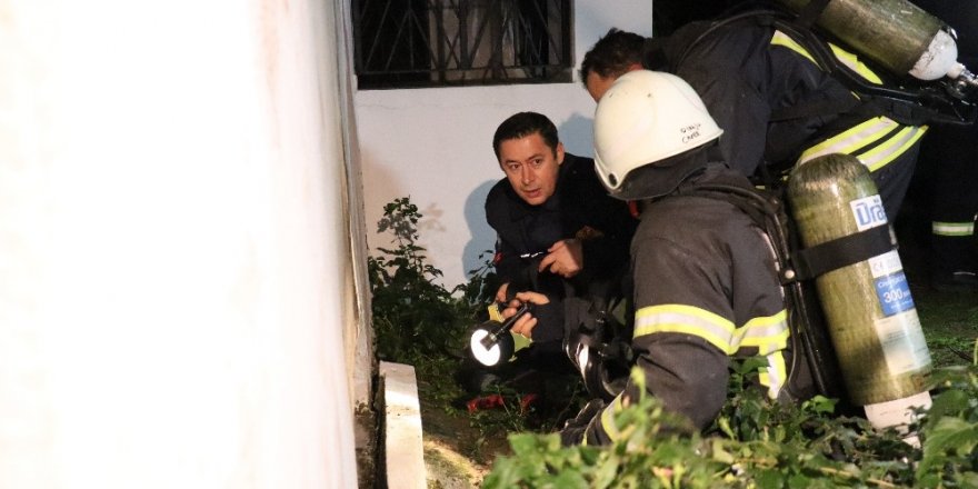 Otelde çıkan yangın korkuttu