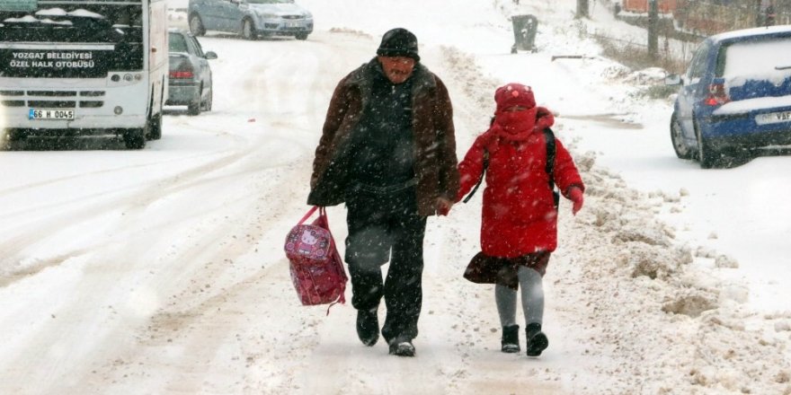 Yozgat’ta eğitime kar engeli