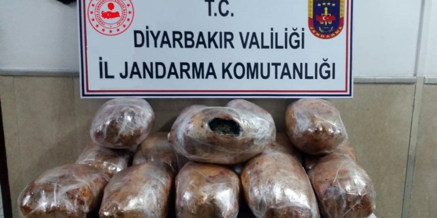 Diyarbakır’da 49 kilo esrar ele geçirildi