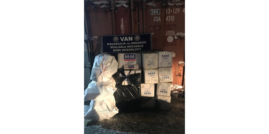 Van’da 10 bin paket kaçak sigara ele geçirildi