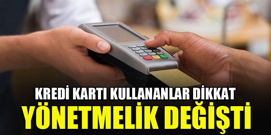 Banka kartları ve kredi kartlarında değişiklik