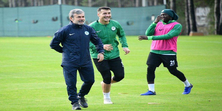 Konyaspor idmanında neşeler yerindeydi