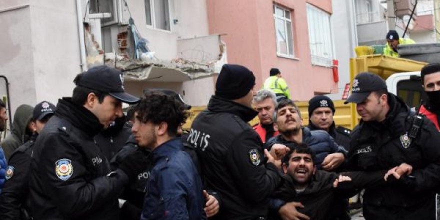 Evi yıkılmasın diye direndi ama engelleyemedi