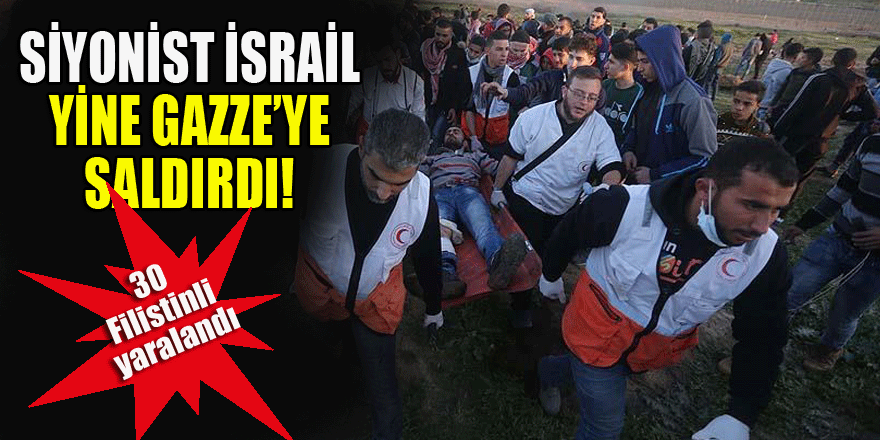 Siyonistler yine saldırdı! 30 Filistinli yaralandı