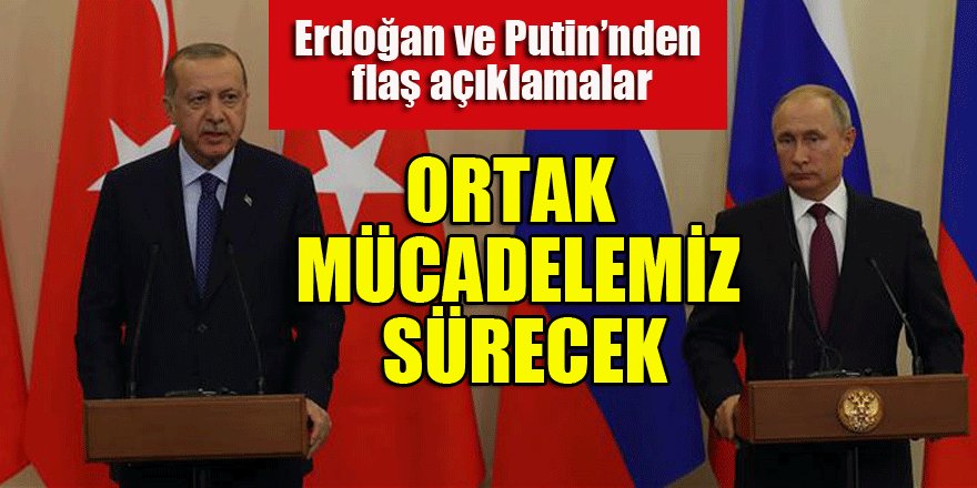Cumhurbaşkanı Erdoğan: İdlib'te terör örgütlerine karşı mücadelemiz ortak devam edecek