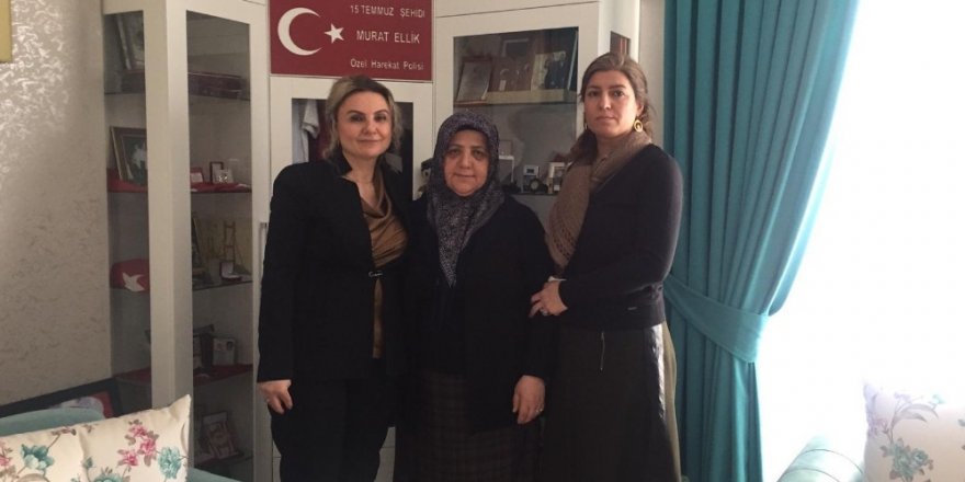 Vali Memiş’in eşi Sibel İnci Memiş, şehit ailelerini yalnız bırakmıyor