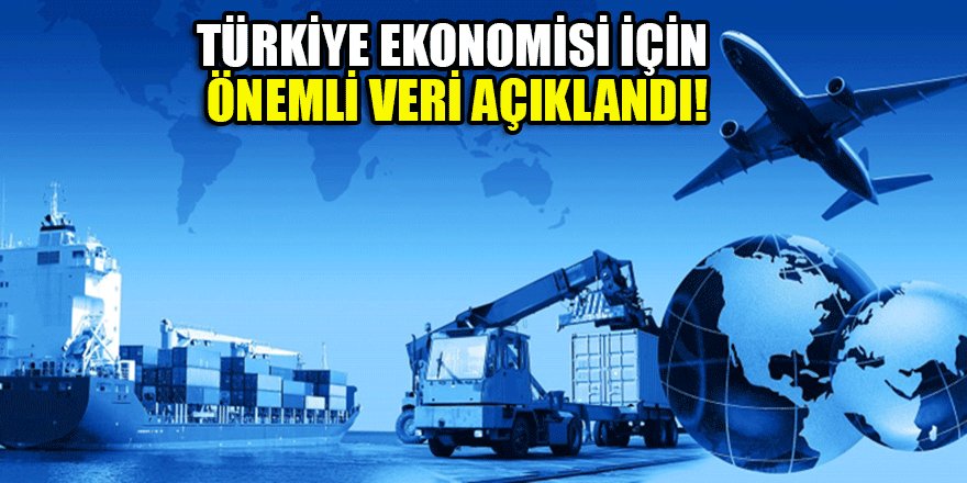 Türkiye ekonomisi için önemli veri açıklandı!