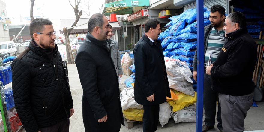 Hasan Kılca Buğday Pazarı esnafını ziyaret etti