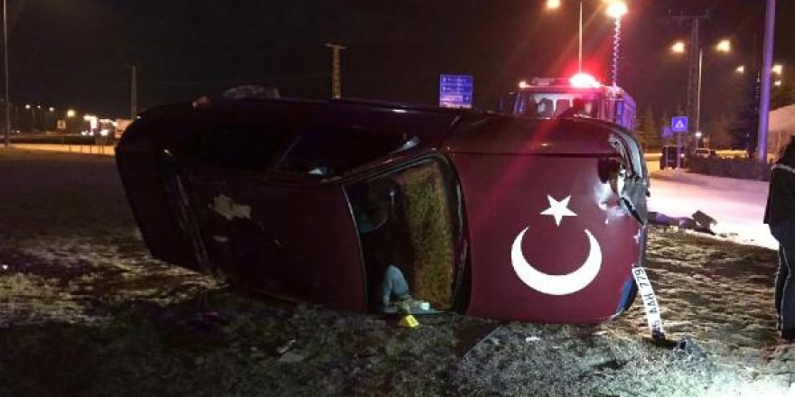 Kahramanmaraş'ta otomobil devrildi: 1 ölü, 1 yaralı