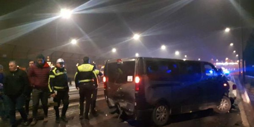 Haliç Köprüsü'nde art arda 2 trafik kazası: 4 yaralı