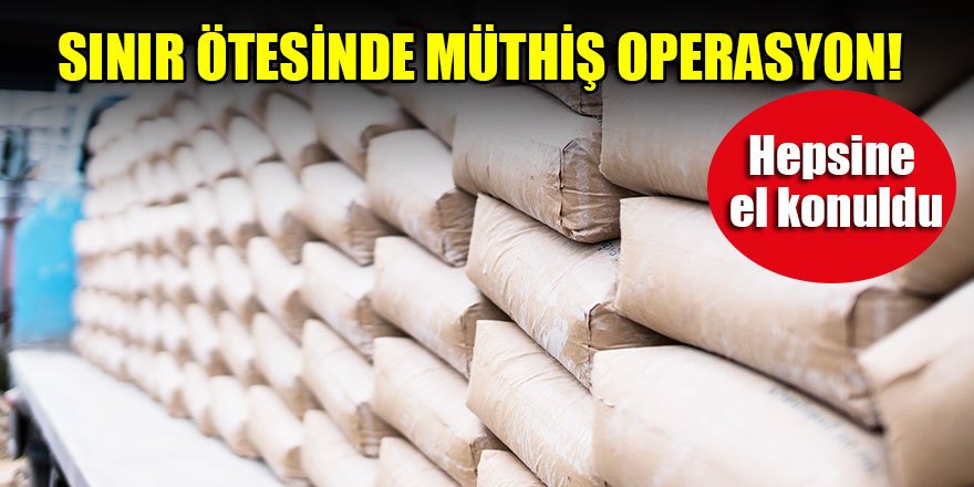 Sınır ötesinde müthiş operasyon!Hepsine el konuldu