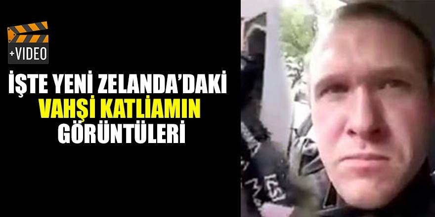 İşte Yeni Zelanda'daki camiye saldırı anı