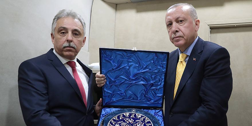 Erdoğan, Vali Toprak ve Başkan Altay'ı kabul etti