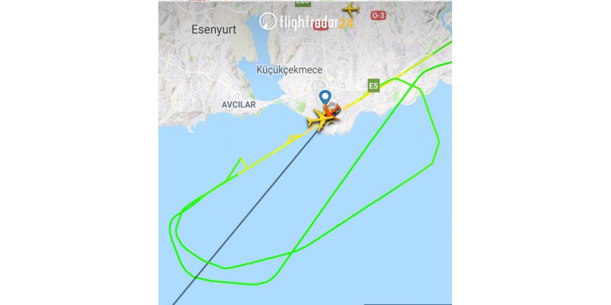 Kargo uçağı kuş sürüsüne girdi