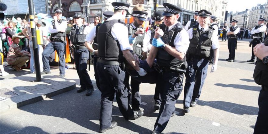 Londra'daki çevreci işgal eyleminde gözaltı sayısı 750'yi geçti