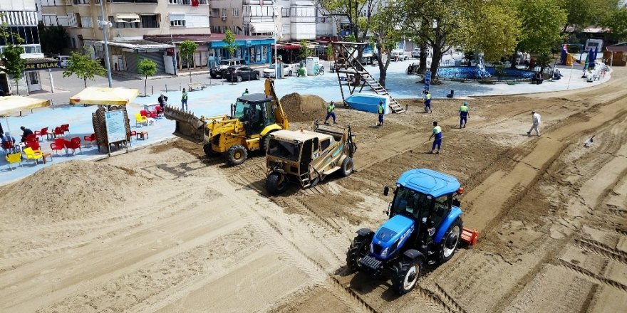 Plajlar yaza hazırlanıyor