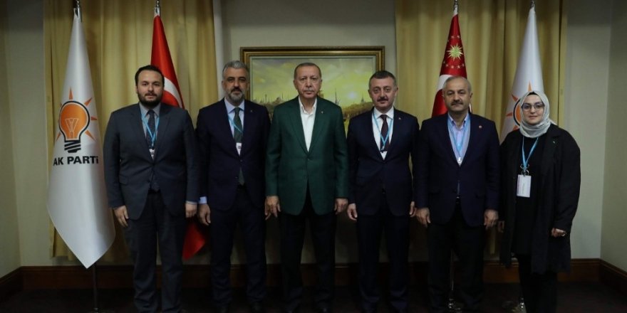 Kocaeli heyeti Cumhurbaşkanı Erdoğan ile bir araya geldi