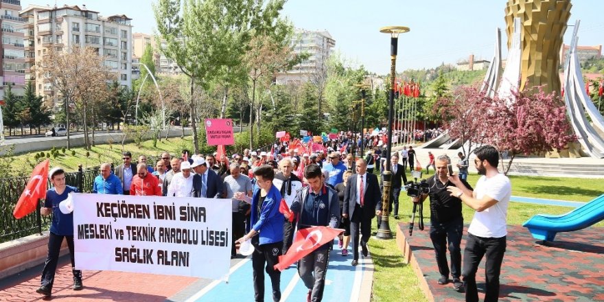 ’Sağlıklı Yaşam Yürüyüşü’ Keçiören’de yapıldı
