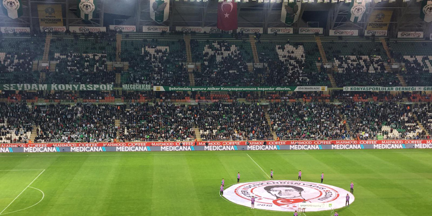 Konyasporlu taraftarlardan tam destek