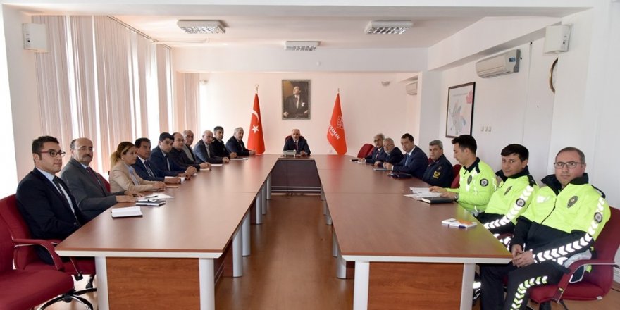 Karayolu Trafik Güvenliği İl Koordinasyon Kurulu toplandı
