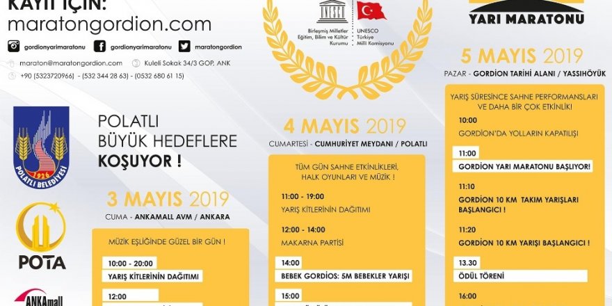 Polatlı’da 2. Uluslararası Gordion Yarı Maratonu