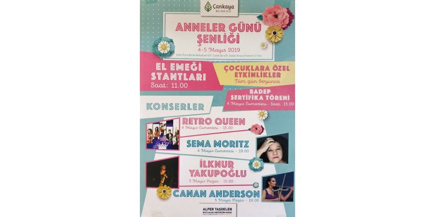 Çankaya’da annelere şenlik var