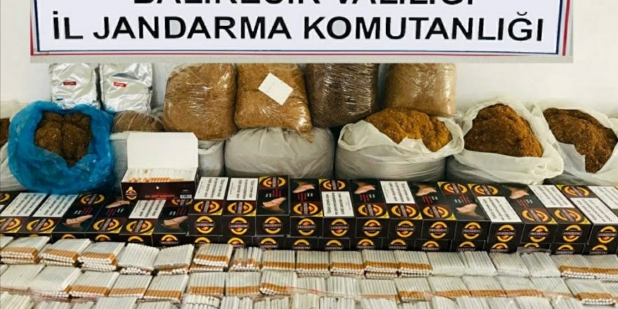 Balıkesir’de 149 kilo tütün ele geçirildi