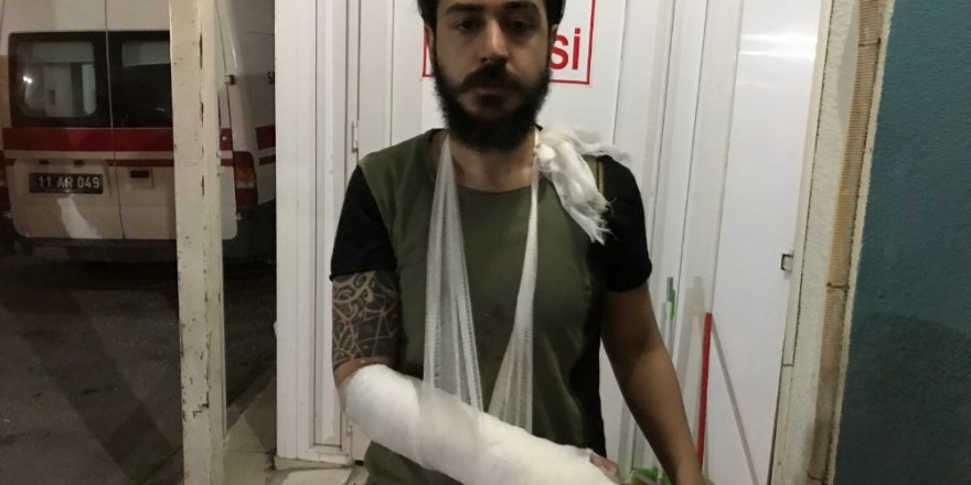 Kendisine saldıran köpekten kaçarken düştü, kolu kırıldı