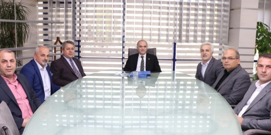 Bölge başkanı Taşlıve yönetiminden Başkan Özlü’ye ziyaret