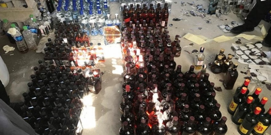 Adana'da kaçak ve sahte içki operasyonu
