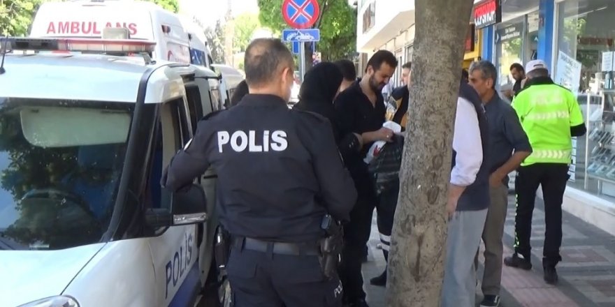 Elektrikli bisikletle kırmızı ışıkta geçti, biri bebek 4 kişi yaralandı