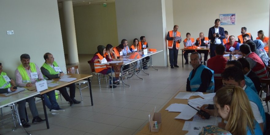 Besni Devlet Hastanesinde HAP tatbikatı yapıldı