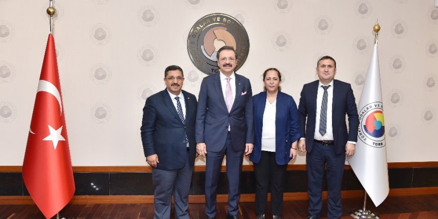 TATSO heyetinden TOBB Başkanı Hisarcıklıoğlu’na ziyaret