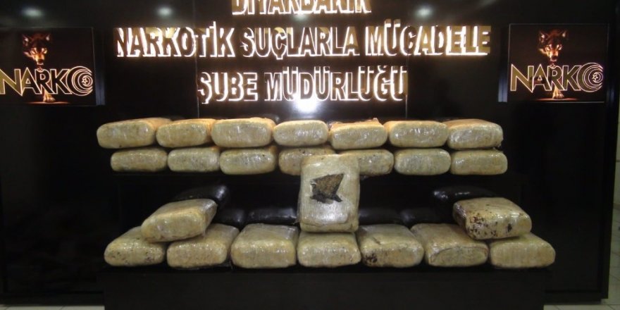 Diyarbakır’da 179 kilogram esrar ele geçirildi