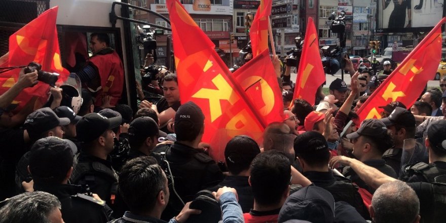 Beşiktaş’tan Taksim’e yürümek isteyen göstericilere polis müdahalesi