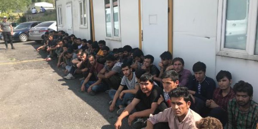 Van'da 37'si bir minibüste, 77 kaçak yakalandı