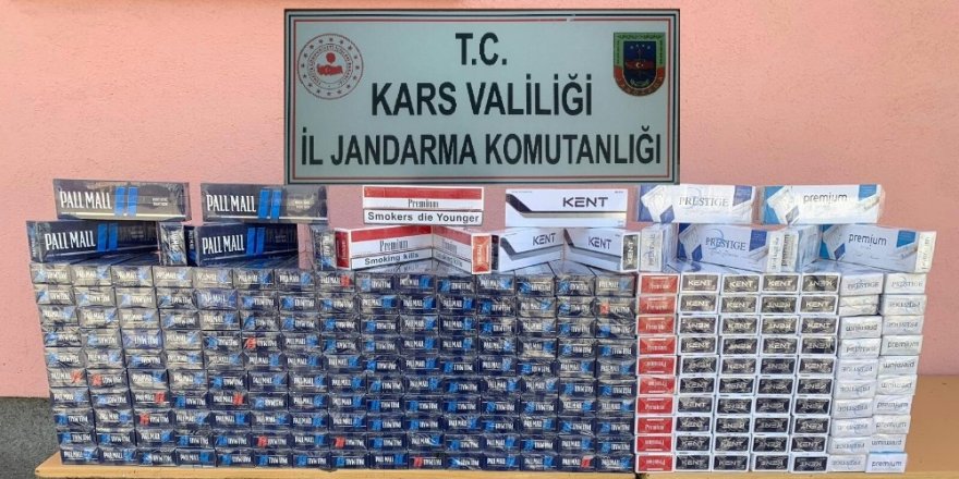 Kars’ta jandarma sigara kaçakçılarına göz açtırmıyor