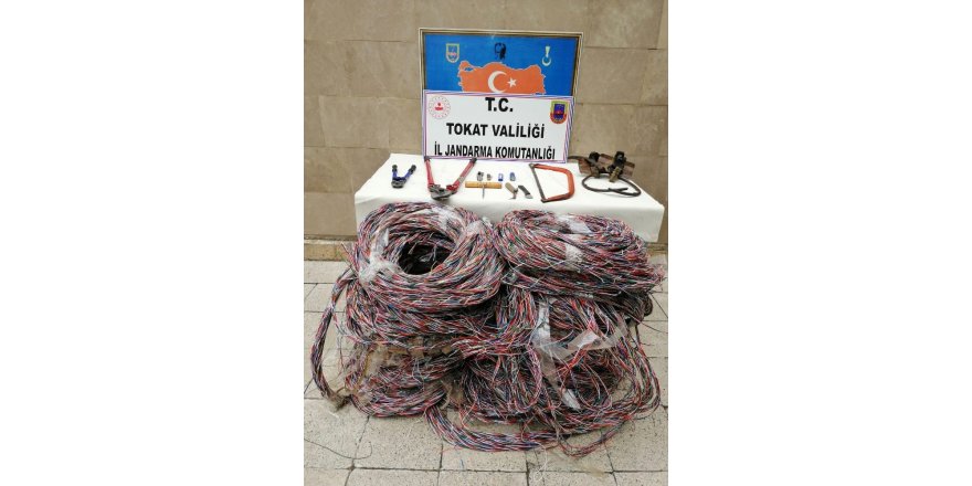 Kablo çalan 6 kişi tutuklanarak cezaevine gönderildi