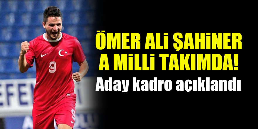 Konyaspor'dan Ömer Ali Şahiner A Milli Takıma çağırıldı! Aday kadro açıklandı