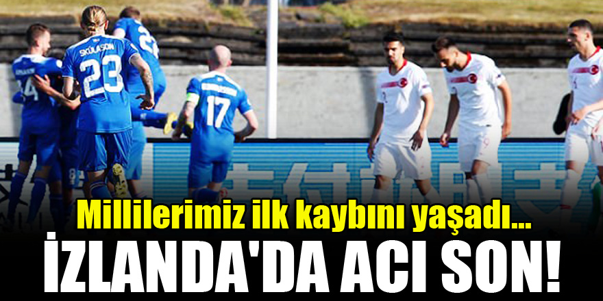 İzlanda'da acı son! Millilerimiz ilk kaybını yaşadı