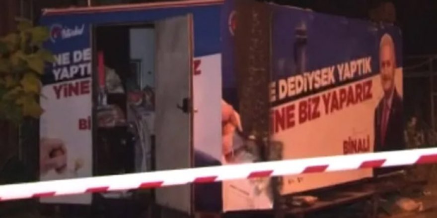 Ak Parti aracında yangın!