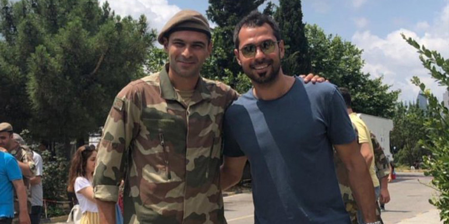 Serkan'dan Volkan'a asker ziyareti