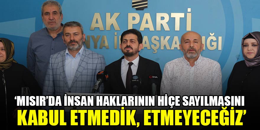 Deresoy; ‘Mısır’da insan haklarının hiçe sayılmasını kabul etmedik, etmeyeceğiz’