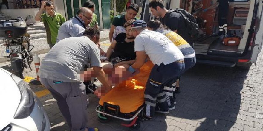 Tartıştığı arkadaşın bacağından bıçakladı