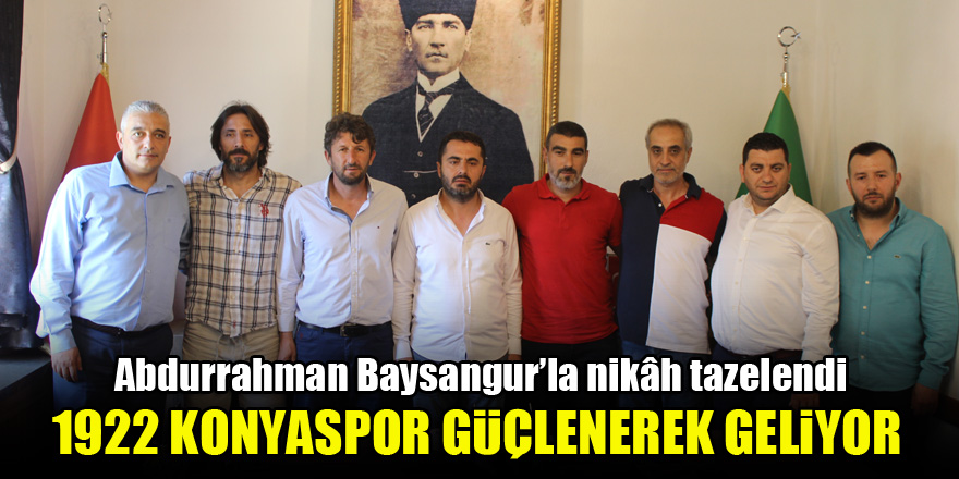 1922 Konyaspor güçlenerek geliyor…Abdurrahman Baysangur’la nikâh tazelendi